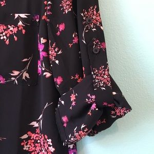 Black floral Express Portofino shirt